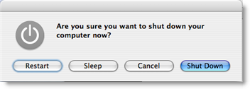 Mac OS X 10.5 Leopard Alternate dialog
button