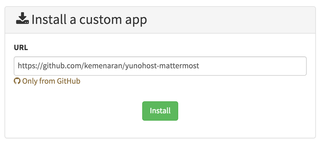 Installing Mattermost on YunoHost